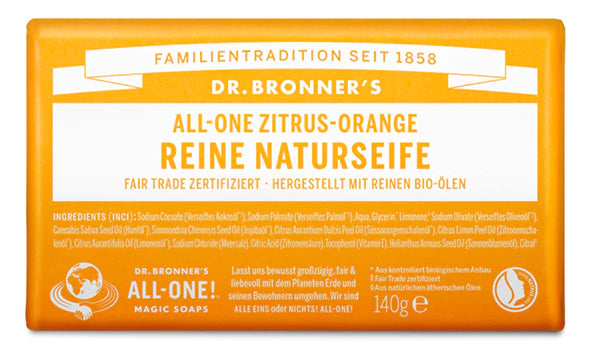 DR Bronners Bio-Zitrusorange Flüssigseife – Die Natürliche Allzweck-Seife Für Dich Und Dein Zuhause