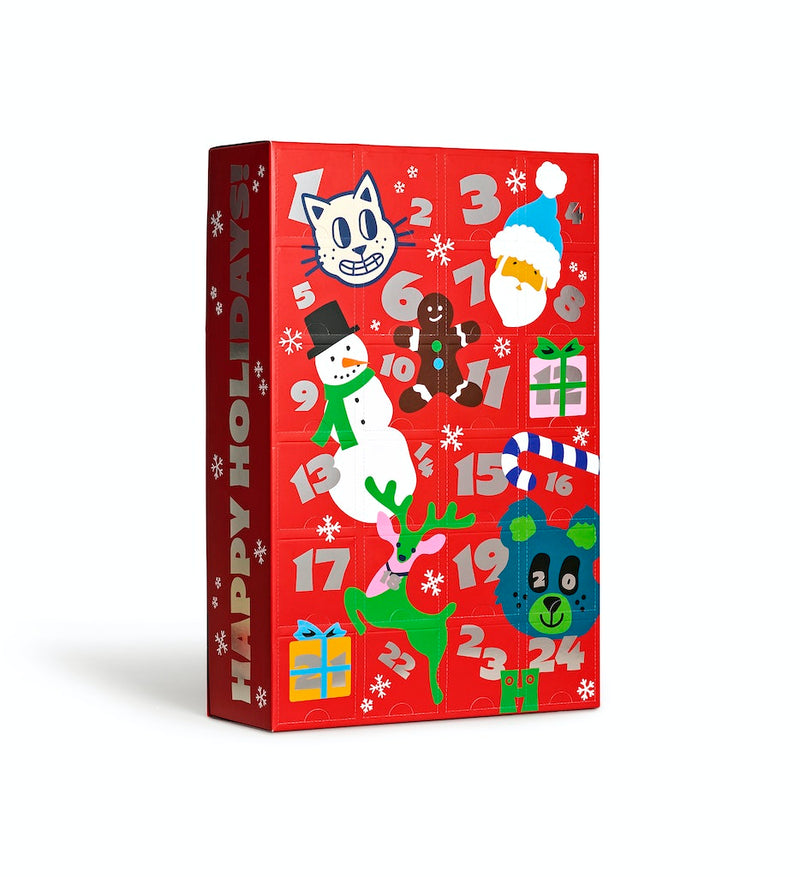 24-Pack Advent Calender Socks Gift Set