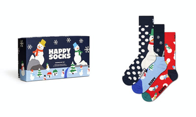 3-Pack Snowman Socks Gift Set