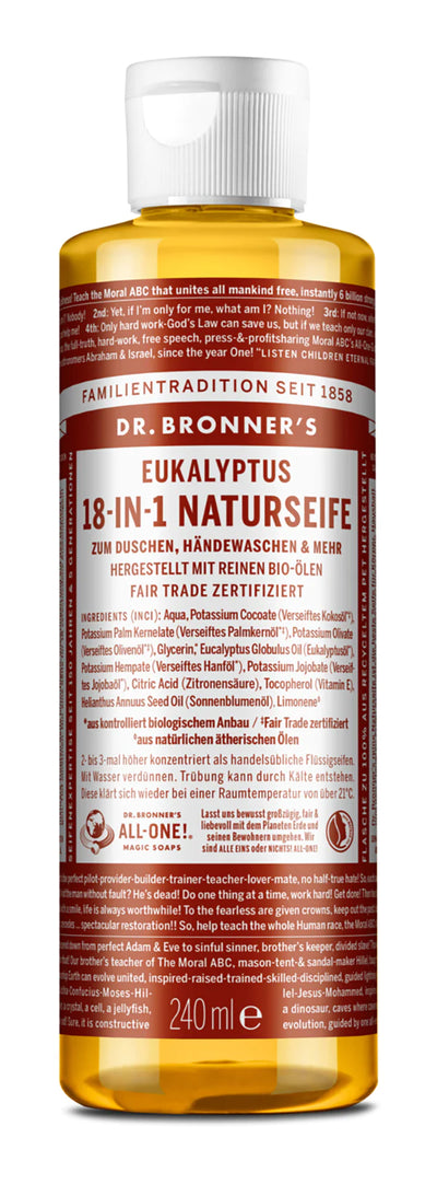 Dr. Bronner - 18-IN-1 NATURSEIFE Eukalyptus 240 ml